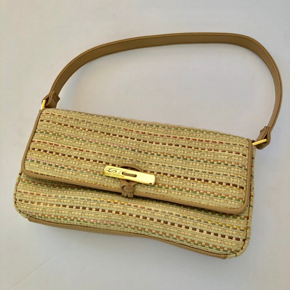 Liz Claiborne Straw Woven Small Hand Bag
